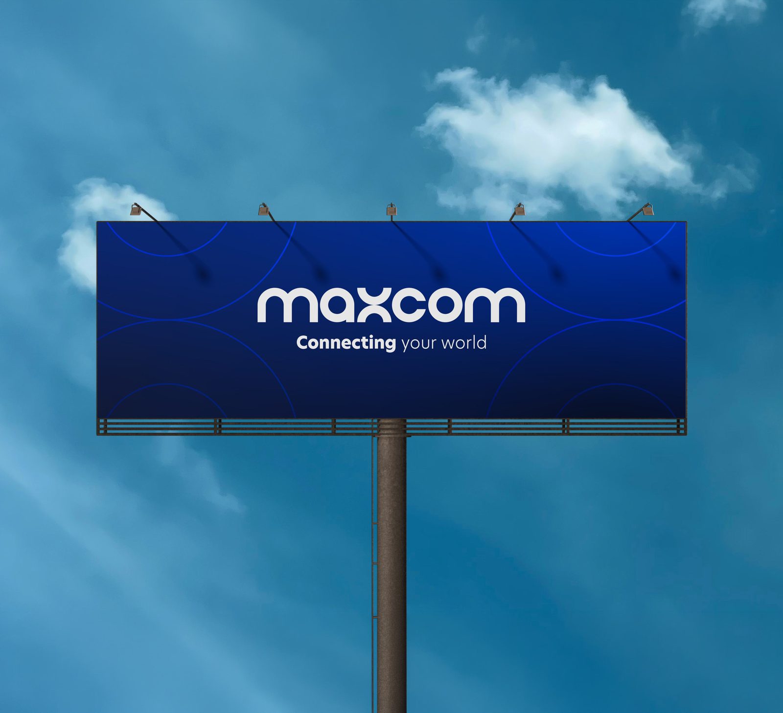 MAXCOM billboard with "connecting your world"
